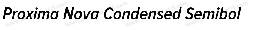 Proxima Nova Condensed Semibold字体转换